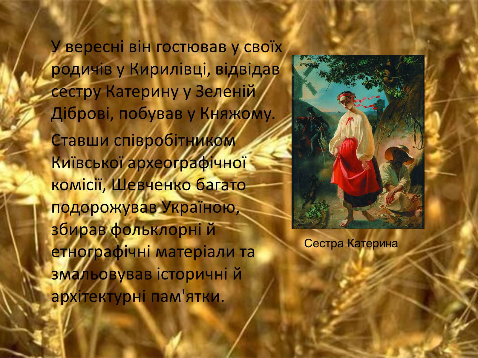 Презентація на тему «Тарас Григорович Шевченко. Період «трьох літ»» - Слайд #12