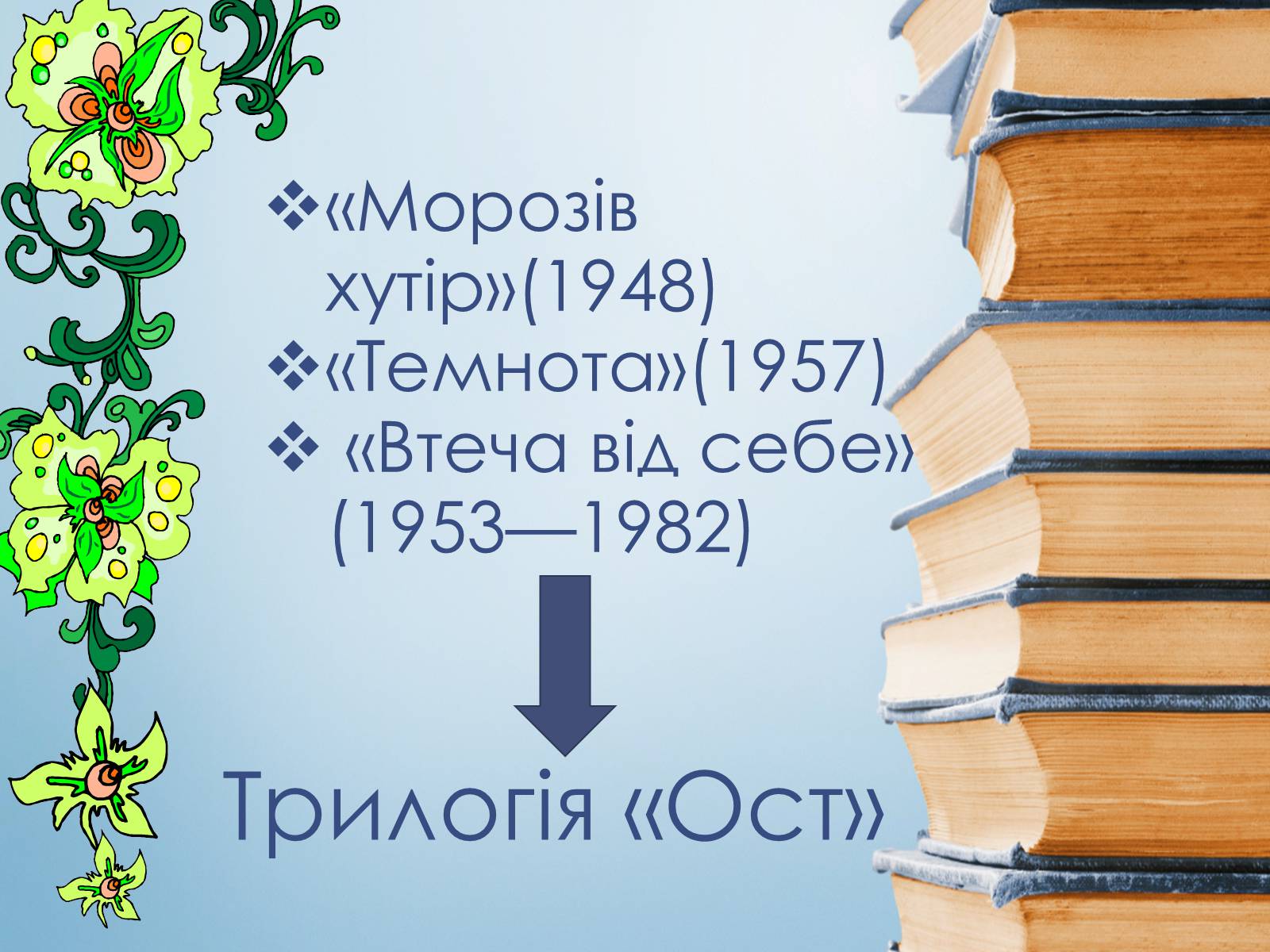 Презентація на тему «Трилогія «Ост»» - Слайд #3