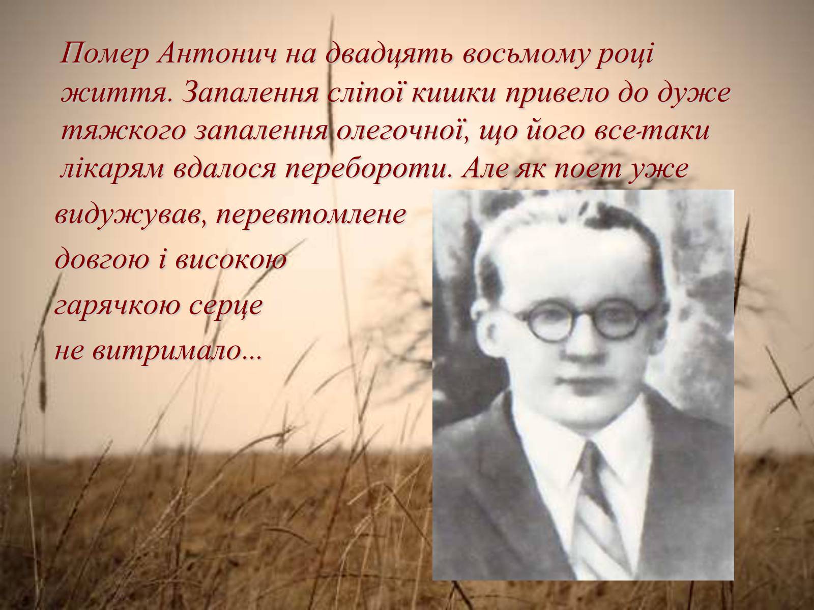 Презентація на тему «Життєвий та творчий шлях Антонича» (варіант 1) - Слайд #8