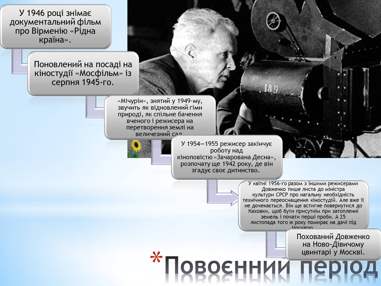 Презентація на тему «Олександр Довженко» (варіант 2) - Слайд #10