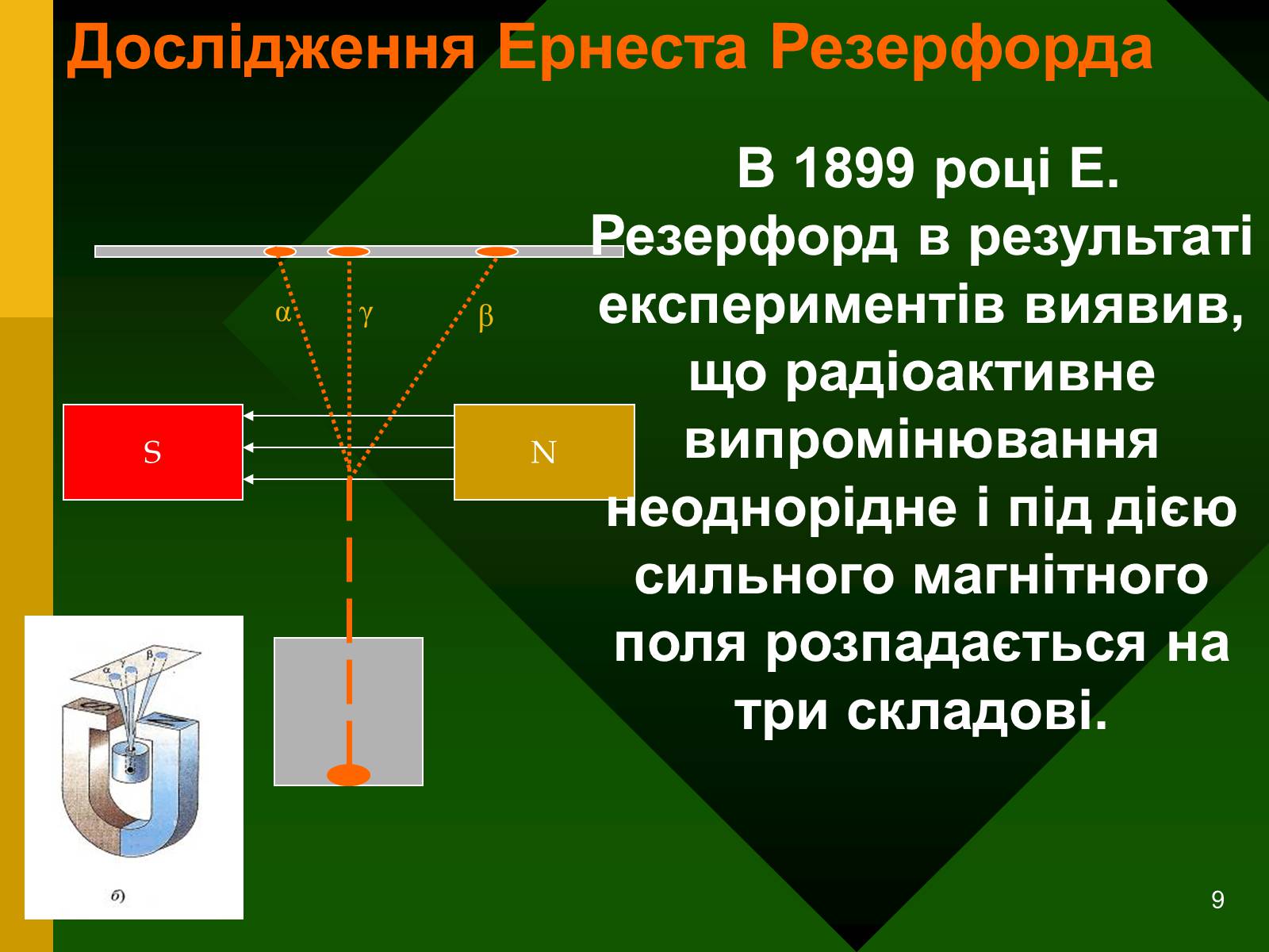 Презентація на тему «Радіоактивність. Види радіоактивного випромінювання» (варіант 2) - Слайд #9