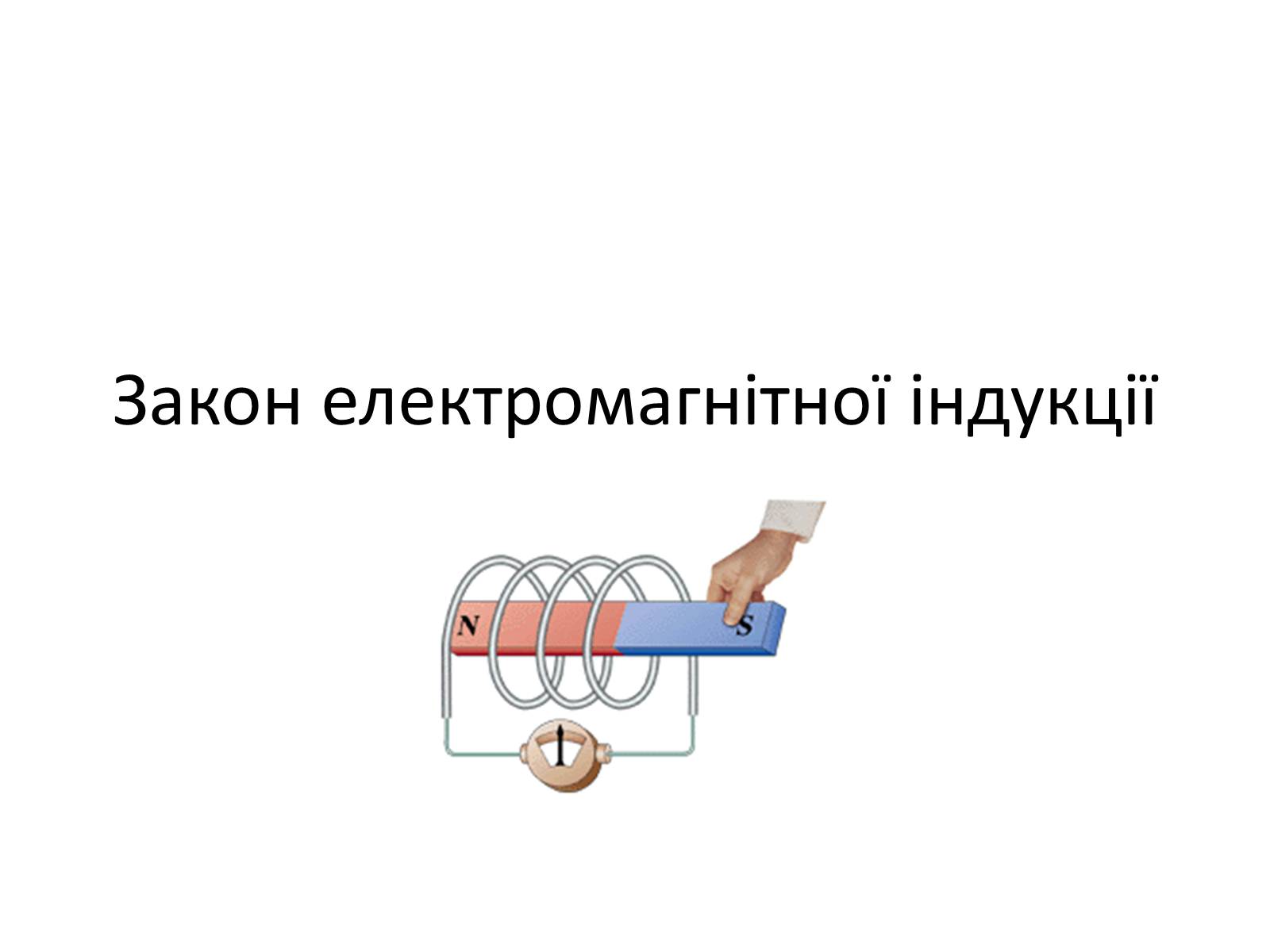 Презентація на тему «Закон електромагнітної індукції» - Слайд #1