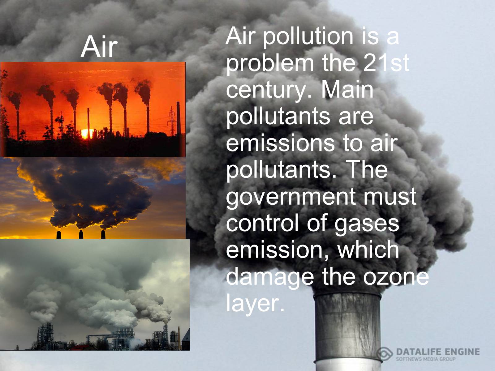 Презентація на тему «Pollution» (варіант 2) - Слайд #8