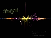 Презентація на тему «Звук» (варіант 4)