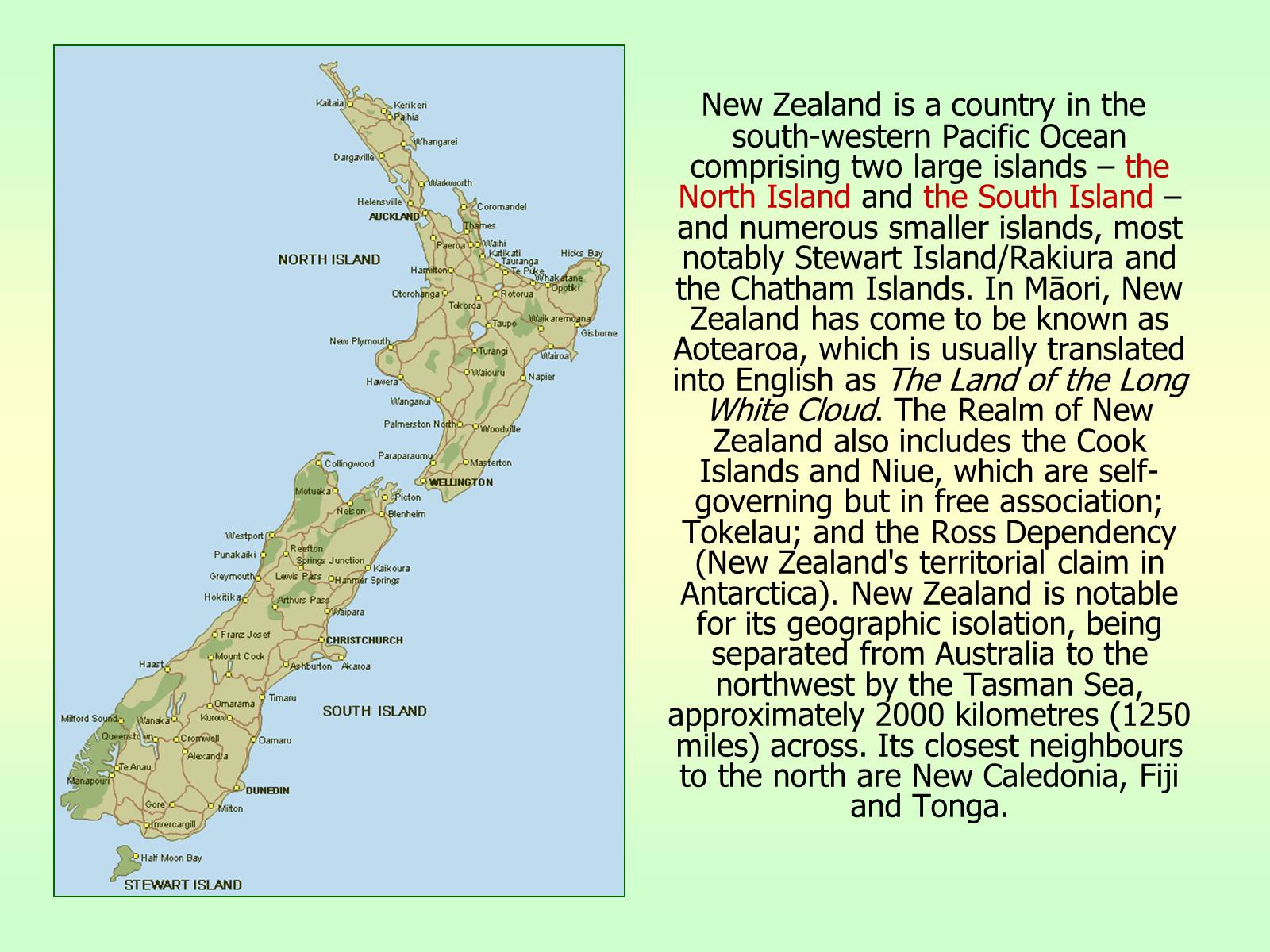 Презентація на тему «New Zealand» (варіант 2) - Слайд #4