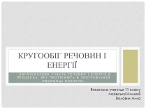 Презентація на тему «Кругообіг речовин і енергії»