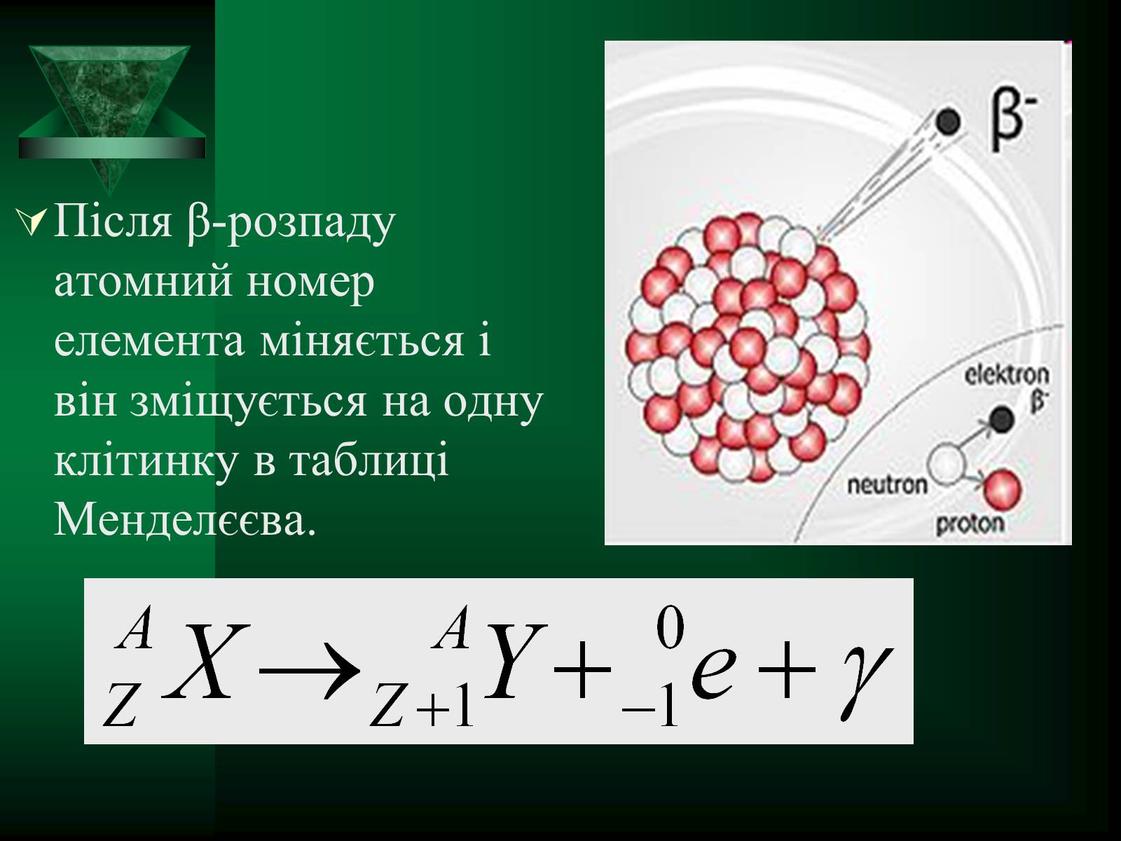 Презентація на тему «Радіоактивність. Види радіоактивного випромінювання» (варіант 1) - Слайд #14