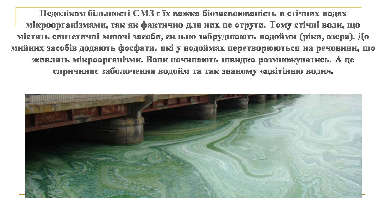 Презентація на тему «Вплив синтетичних миючих засобів на довкілля» - Слайд #5