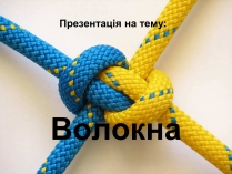 Презентація на тему «Волокна» (варіант 1)