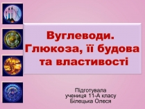 Презентація на тему «Вуглеводи як компоненти їжі, їх роль у житті людини» (варіант 28)