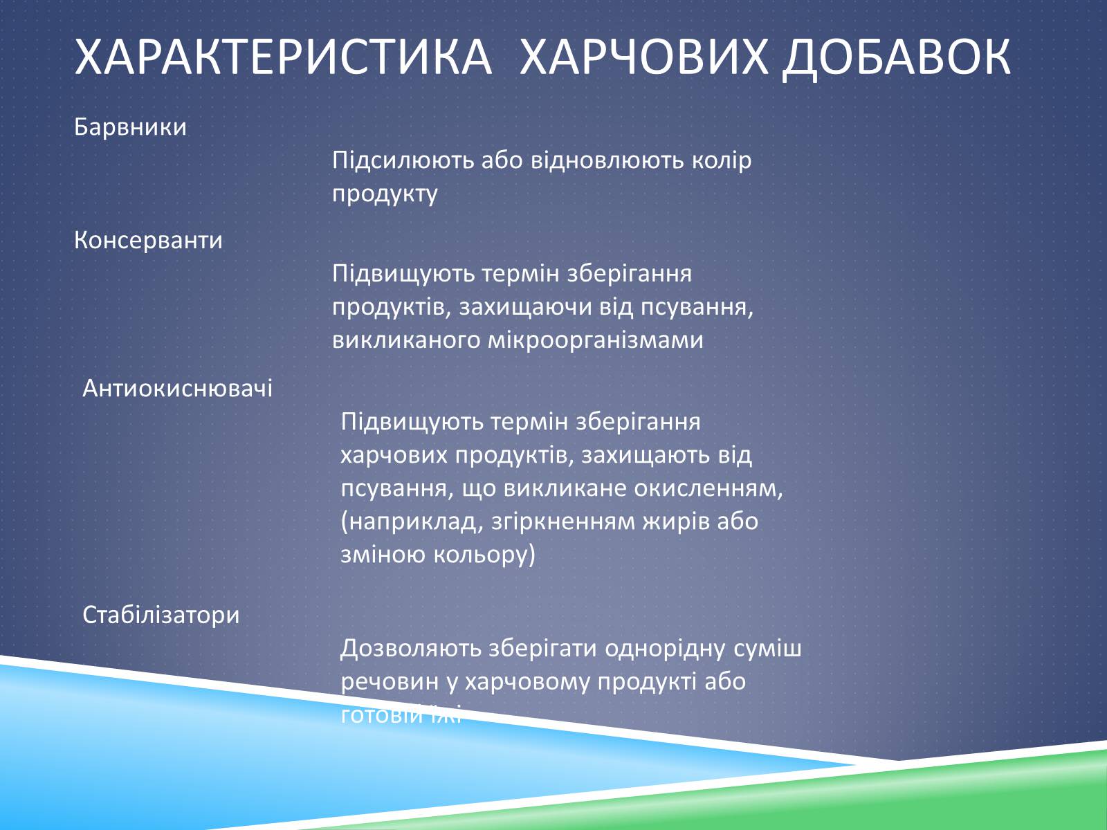 Презентація на тему «Харчові добавки» (варіант 12) - Слайд #10