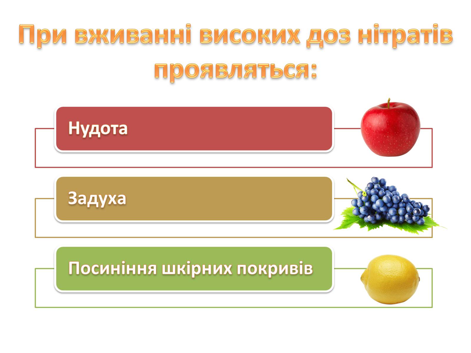 Презентація на тему «Проблема вмісту нітратів у харчових продуктах» - Слайд #4