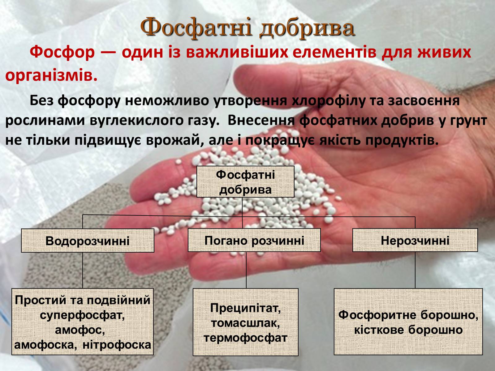 Презентація на тему «Загальна характеристика добрив» - Слайд #7