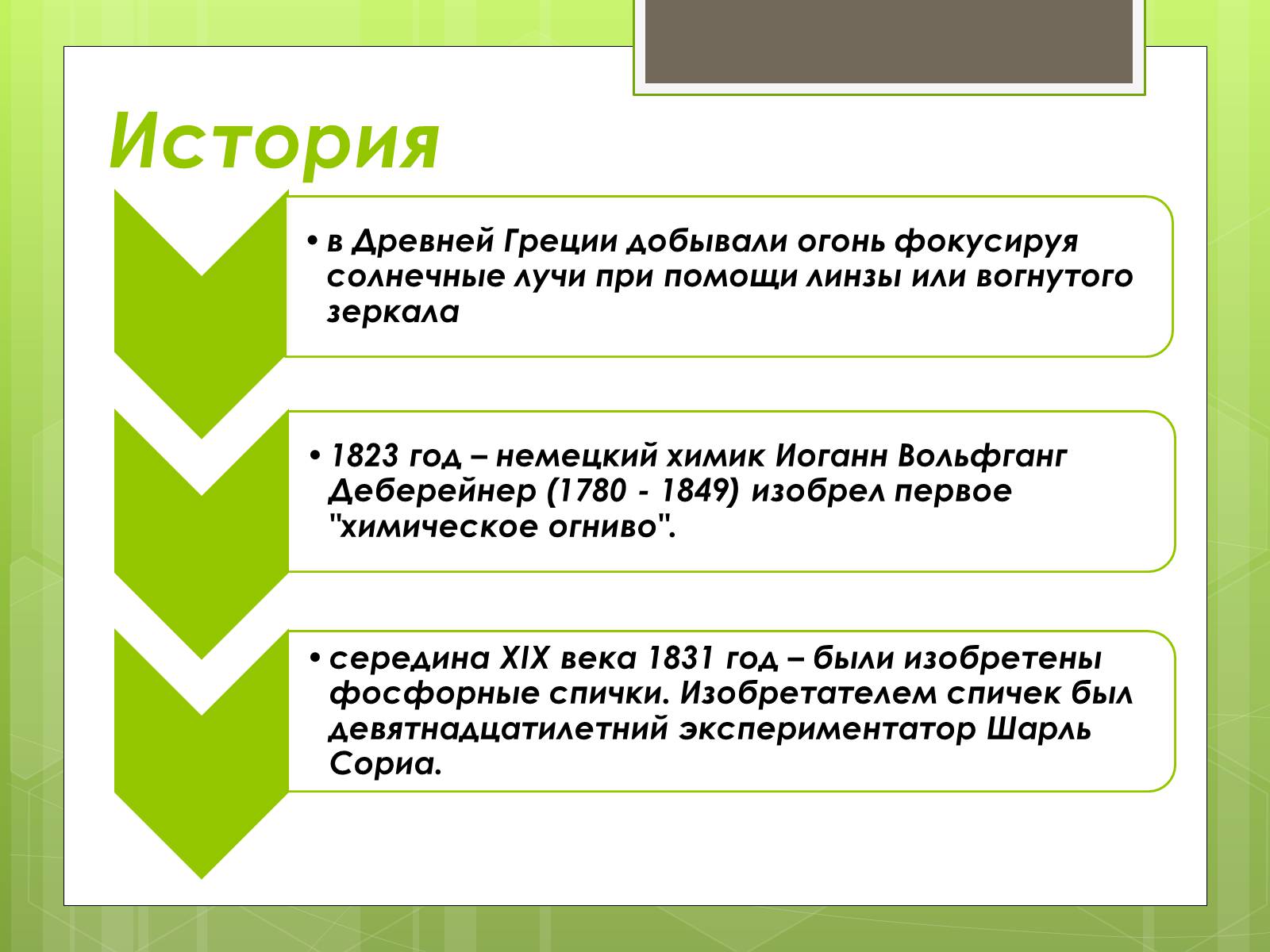 Презентація на тему «История возникновения спички» - Слайд #4