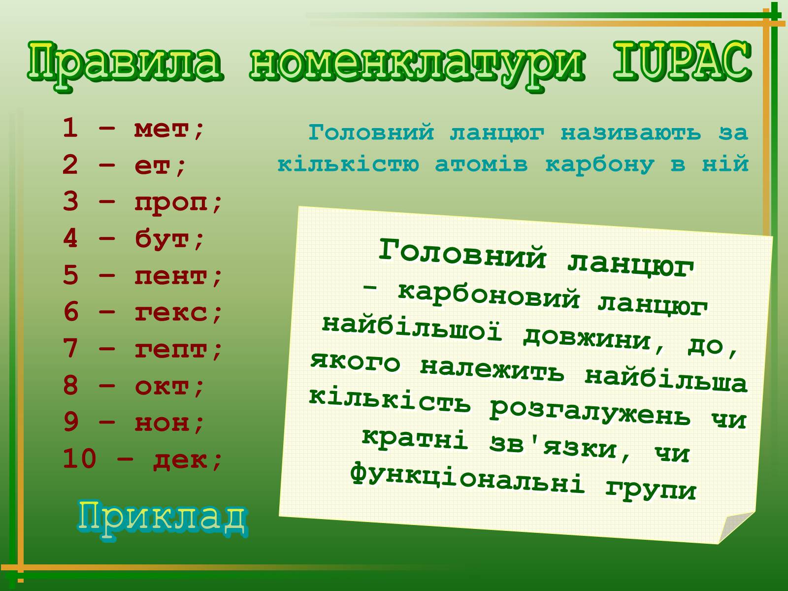 Презентація на тему «Хімічна номенклатура» - Слайд #20