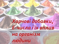 Презентація на тему «Харчові добавки» (варіант 10)