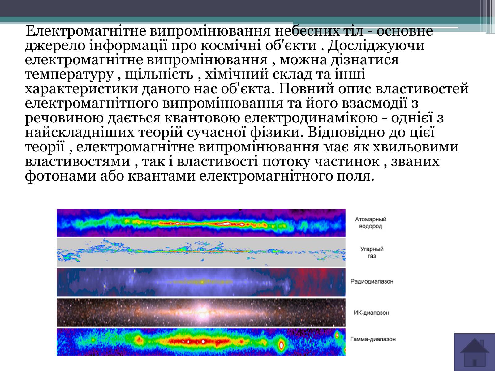 Презентація на тему «Випромінювання небесних світил. Методи астрономічних спостережень» (варіант 1) - Слайд #3