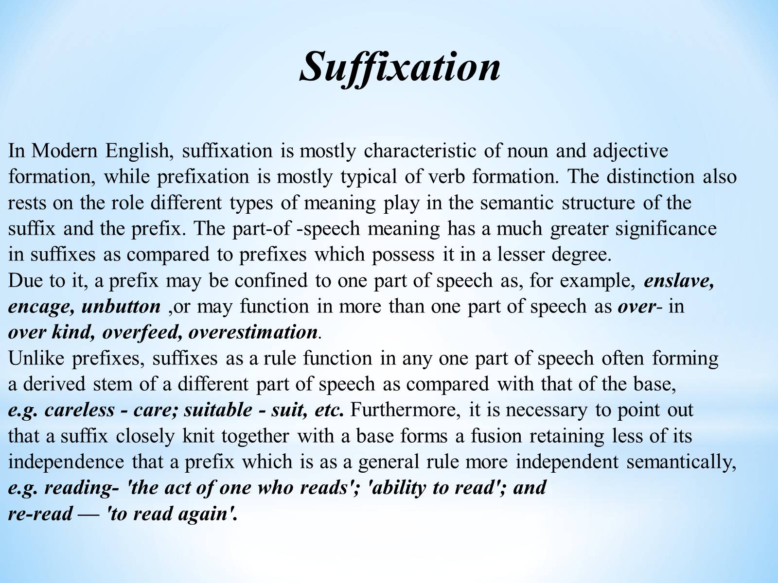 Презентація на тему «Modern English Word Formation» - Слайд #12