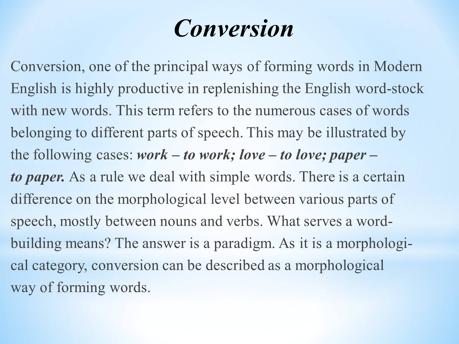 Презентація на тему «Modern English Word Formation» - Слайд #24