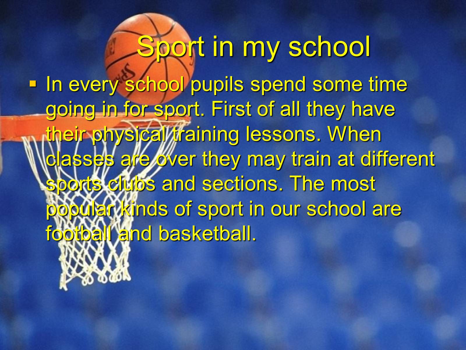 Презентація на тему «Sport and my free time» - Слайд #4