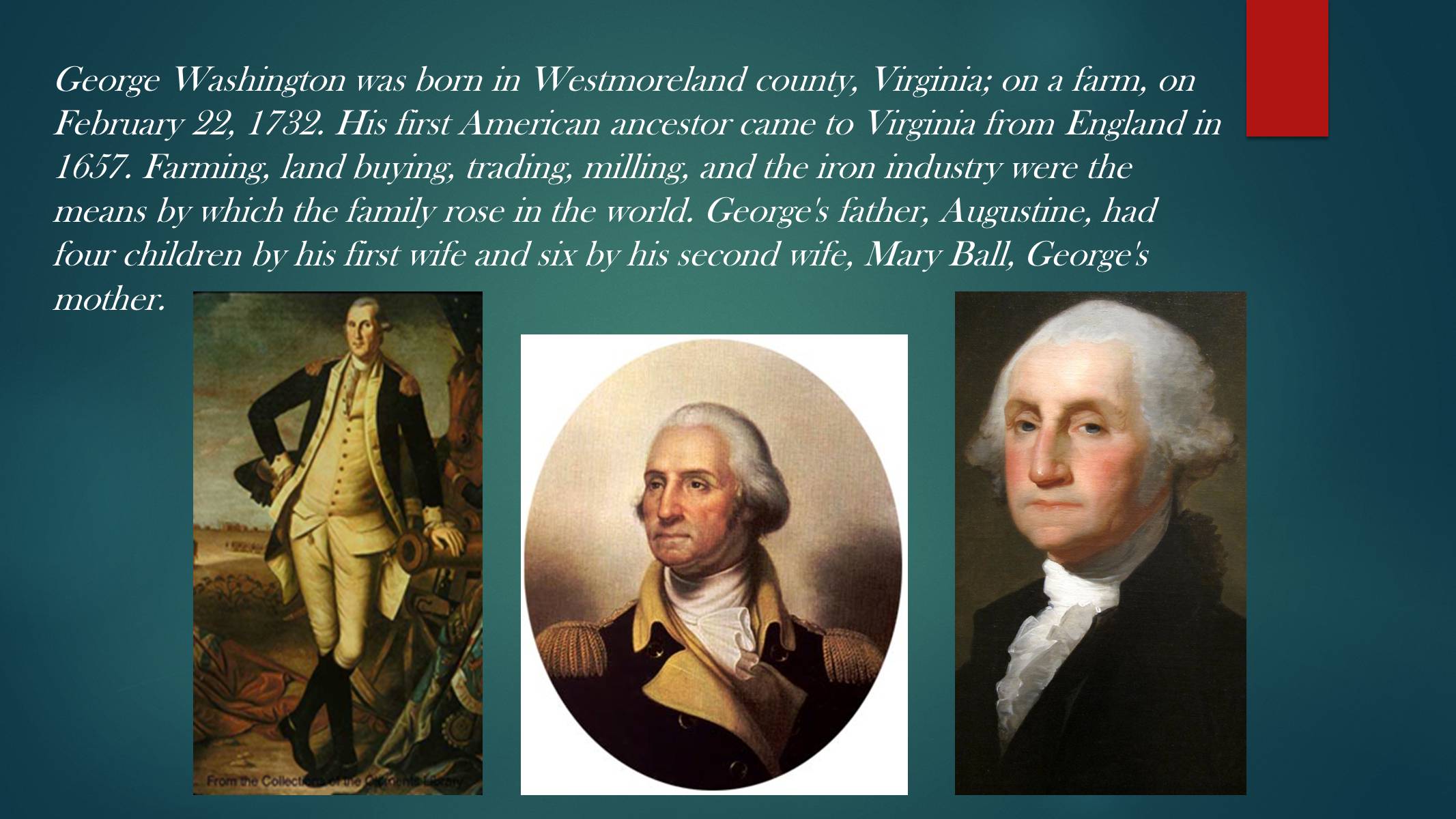 Презентація на тему «George Washington» (варіант 1) - Слайд #3