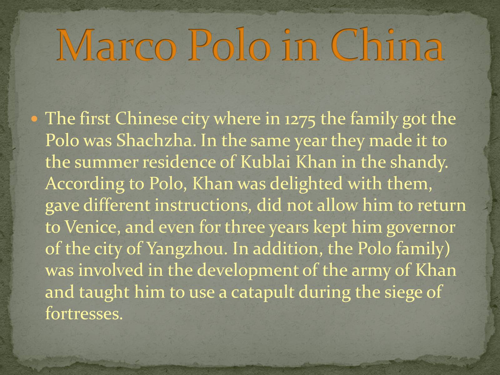Презентація на тему «Marco Polo» - Слайд #3