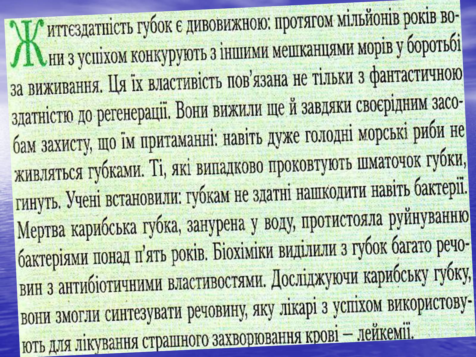 Презентація на тему «Цікаві відомості про Губки» - Слайд #7