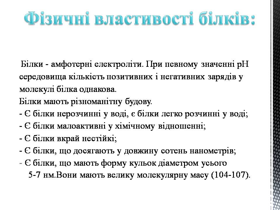 Презентація на тему «Білки» (варіант 13) - Слайд #9