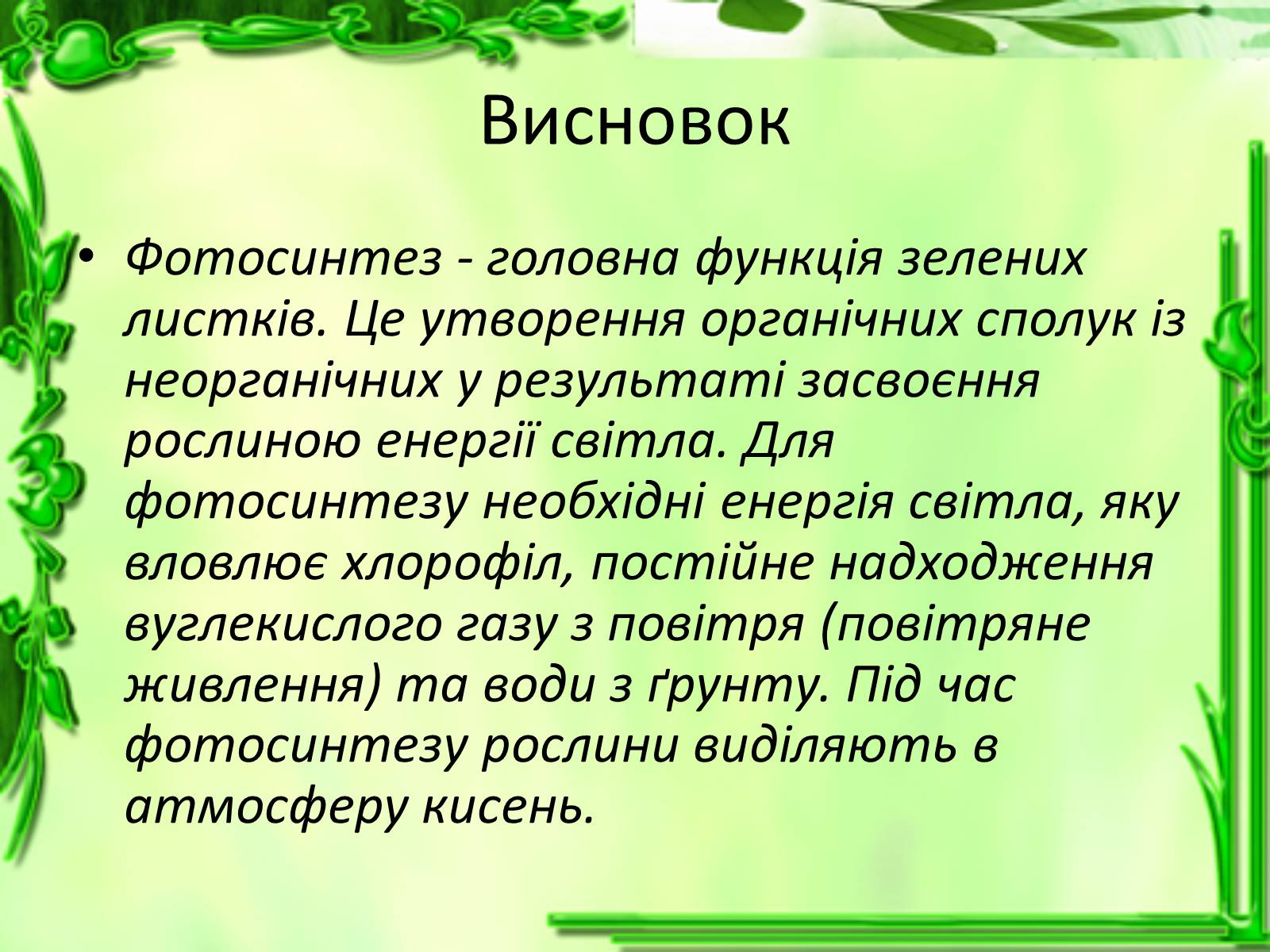 Презентація на тему «Живлення рослин. Фотосинтез» - Слайд #17