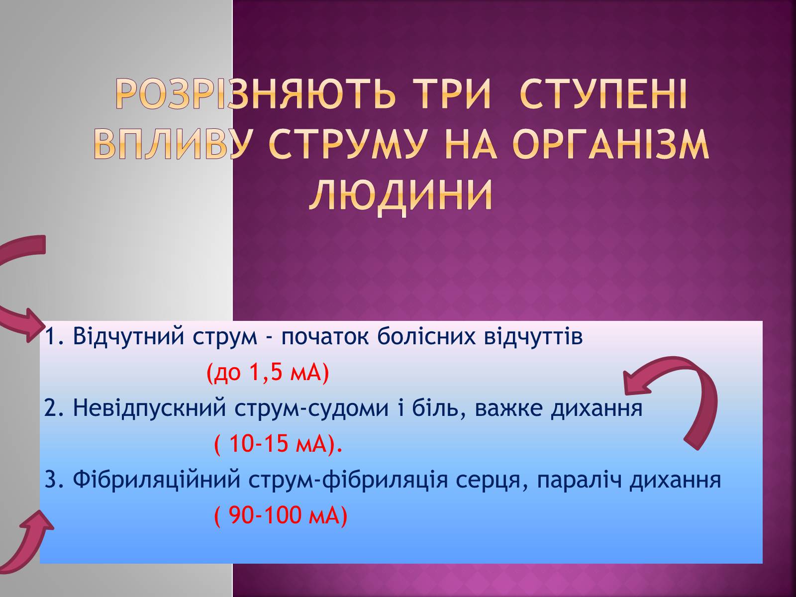 Презентація на тему «Ураження електричним струмом» (варіант 2) - Слайд #3