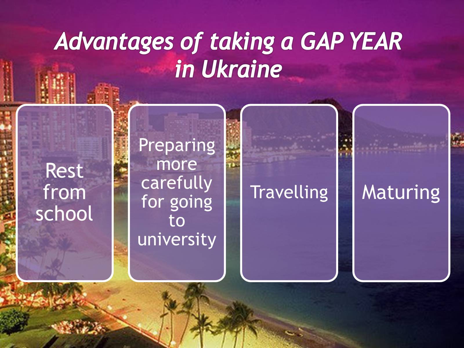 Презентація на тему «Taking a gap year» - Слайд #6