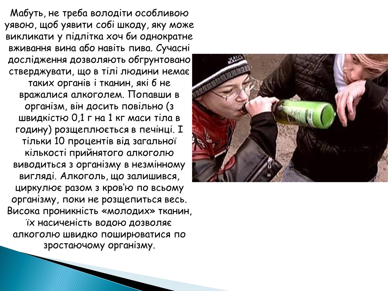 Презентація на тему «Вплив алкоголю на здоров&#8217;я підлітка» (варіант 2) - Слайд #5