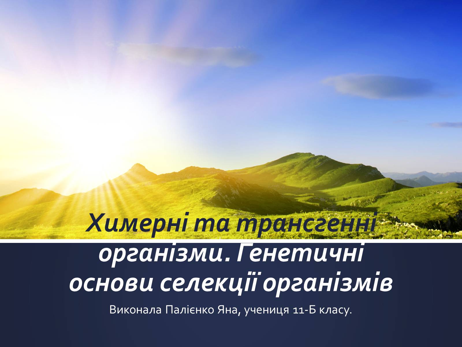 Презентація на тему «Химерні та трансгенні організми» (варіант 1) - Слайд #1