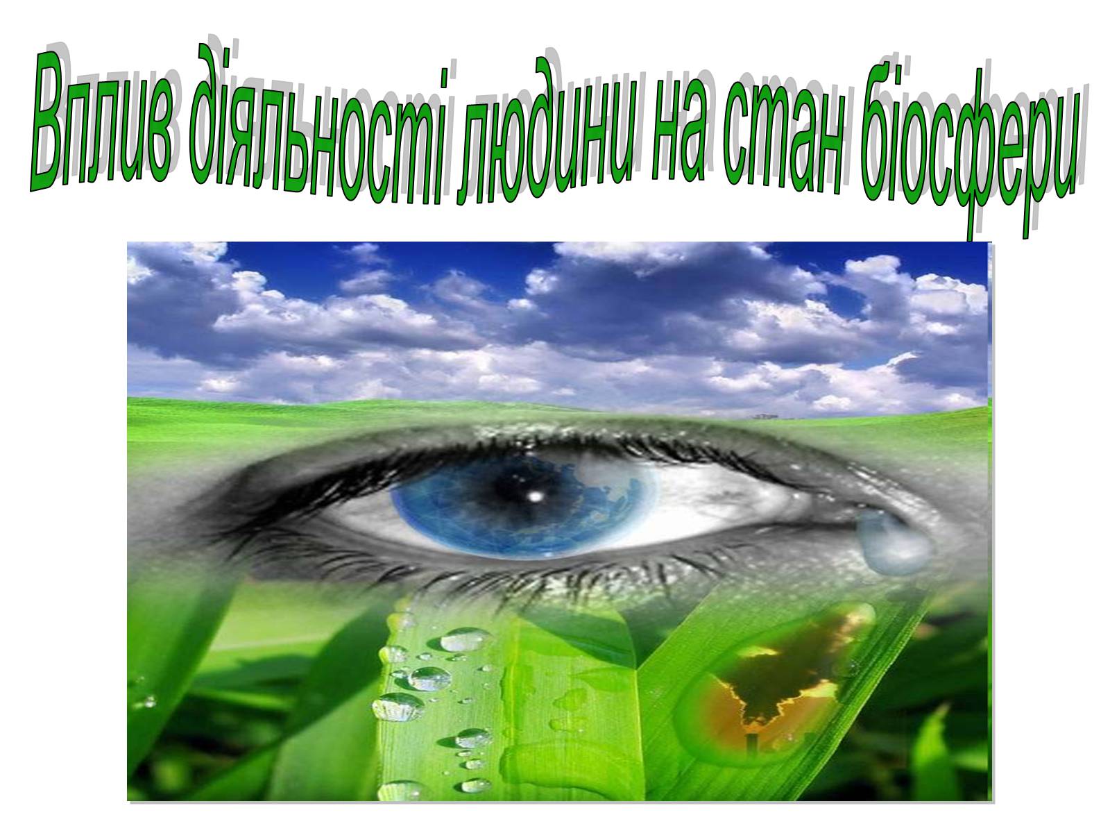 Презентація на тему «Вплив діяльності людини на стан біосфери» (варіант 1) - Слайд #1