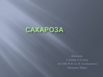 Презентація на тему «Сахароза» (варіант 1)