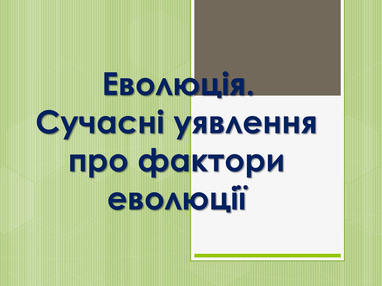 Презентація на тему «Еволюція» - Слайд #1