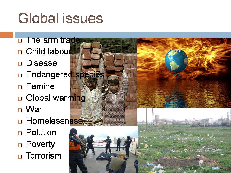 Fill in avalanche tornado pollution endangered. Презентация Global Issues. Global Issues 8 класс. Global Issues and threats. Global Issues презентация Комарова.