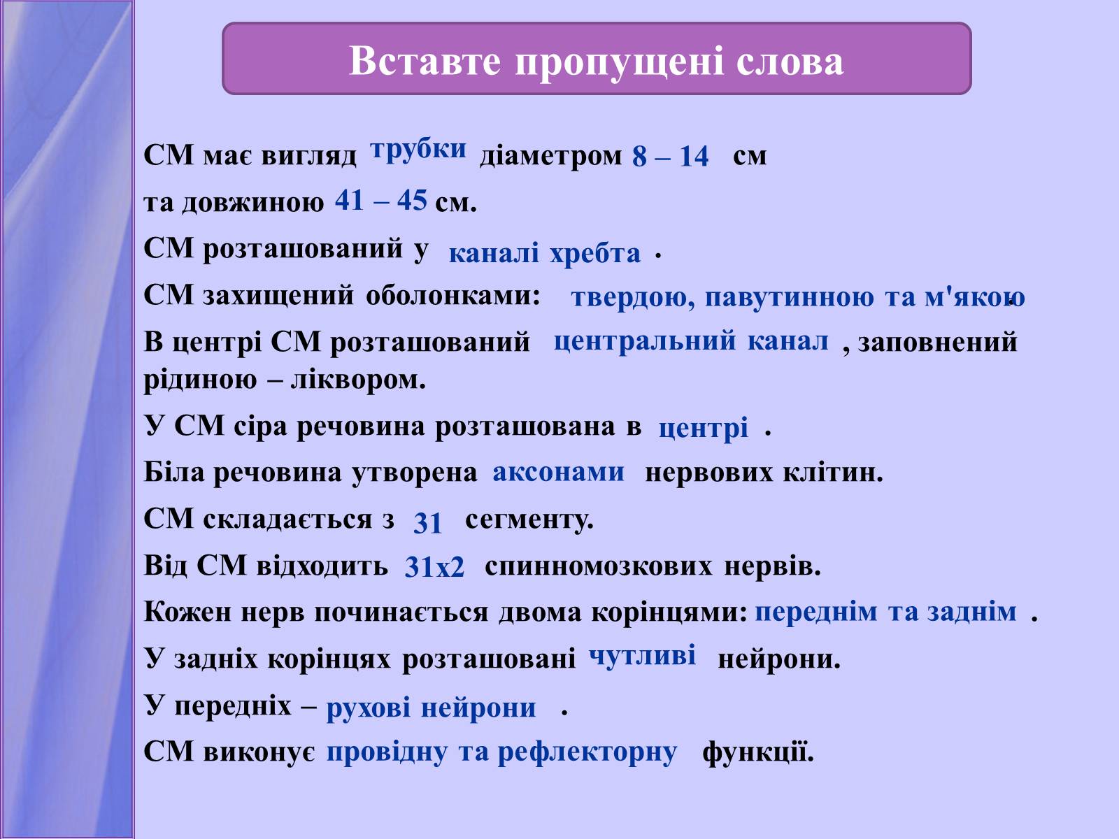 Презентація на тему «Нервова регуляція функцій організму» - Слайд #16