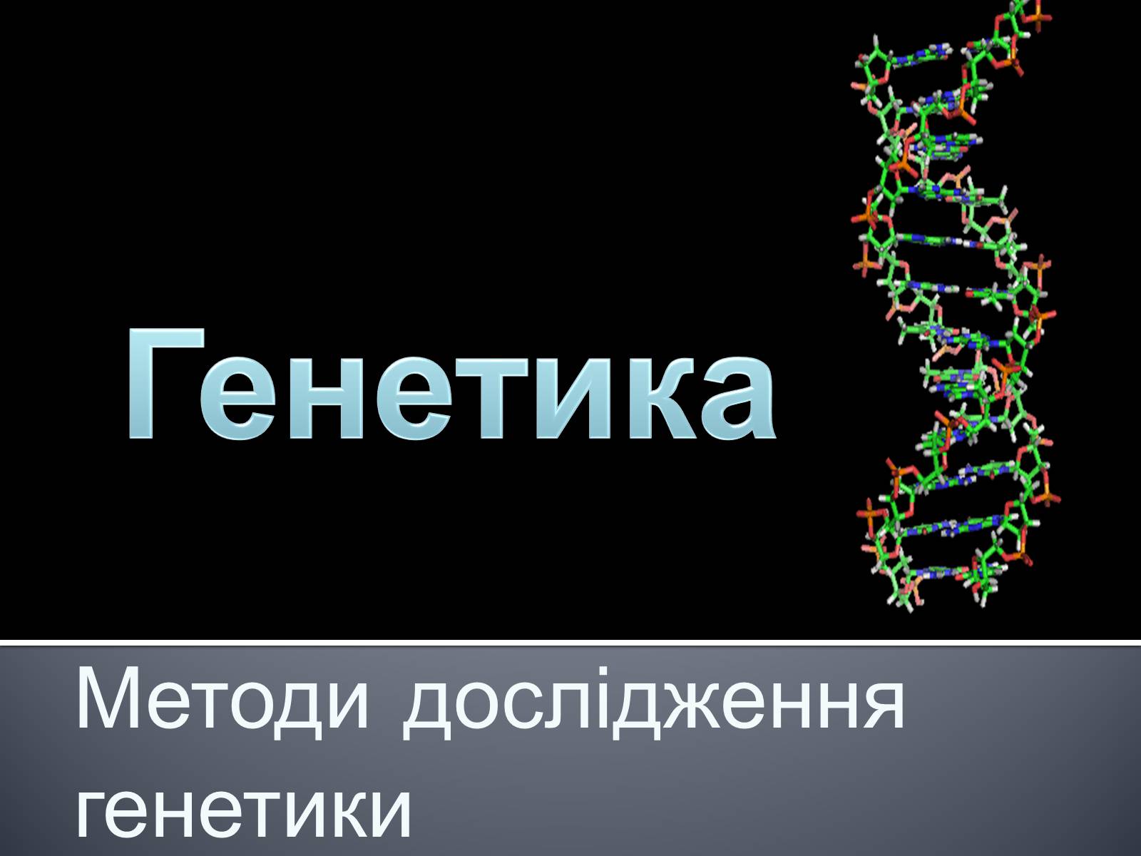 Презентація на тему «Генетика» (варіант 2) - Слайд #1