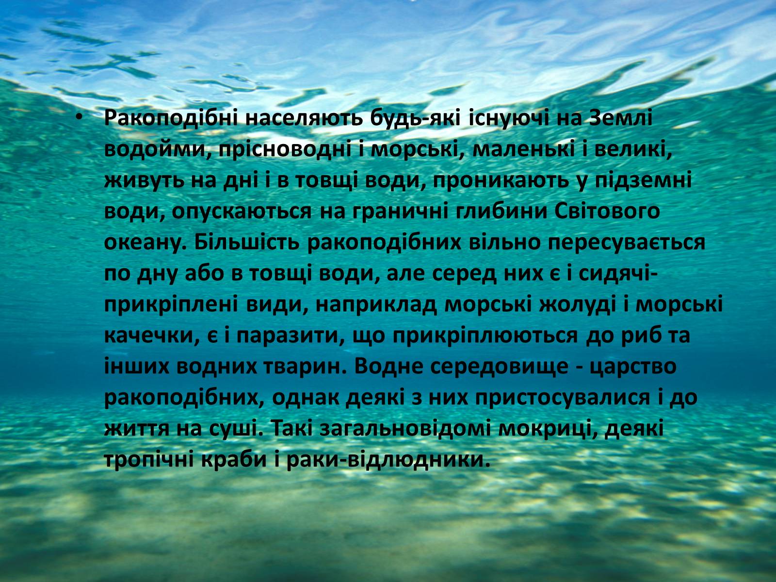 Презентація на тему «Різноманітність ракоподібних» (варіант 1) - Слайд #2