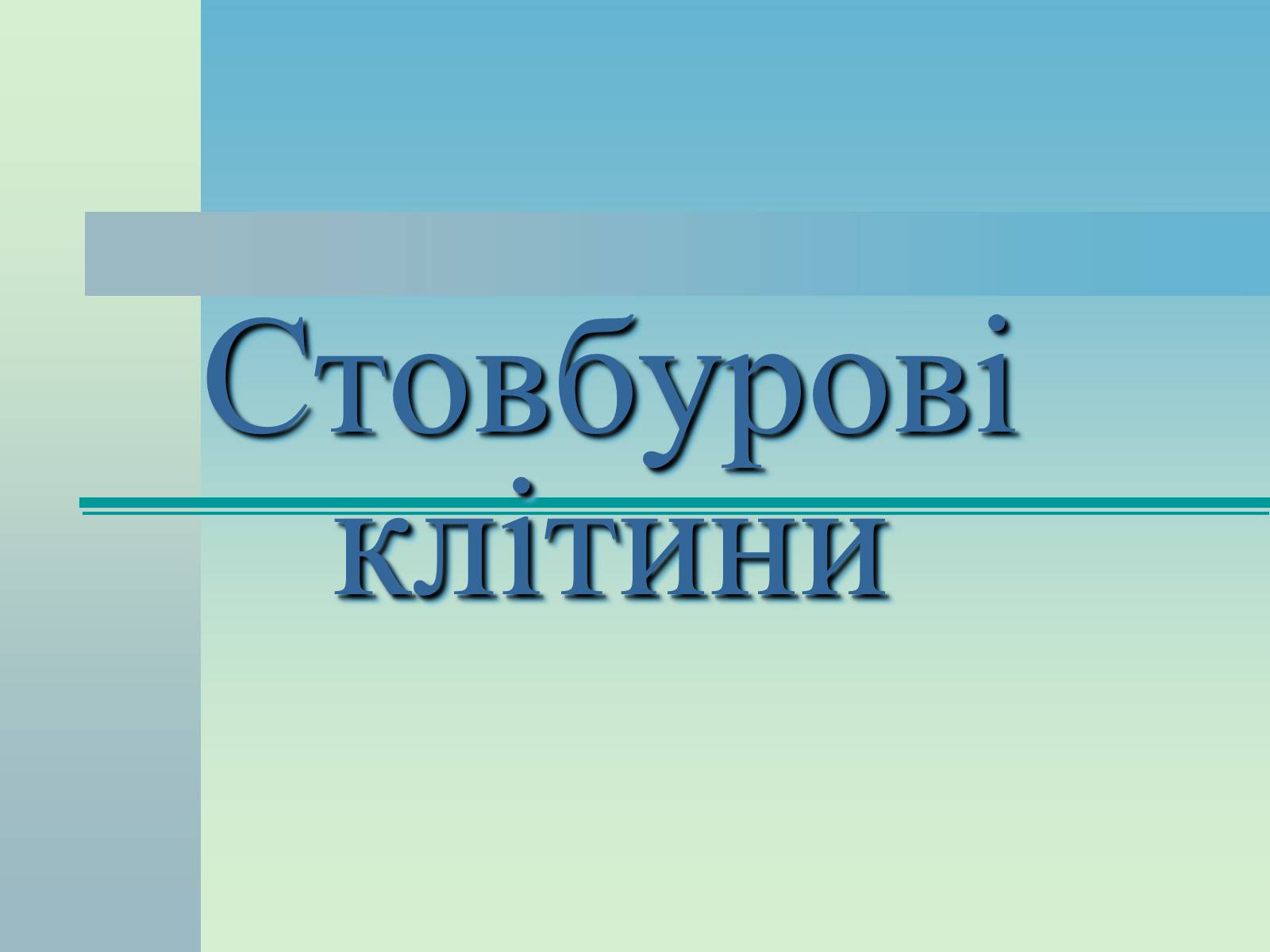 Презентація на тему «Стовбурові клітини» (варіант 2) - Слайд #1