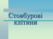 Презентація на тему «Стовбурові клітини» (варіант 2)