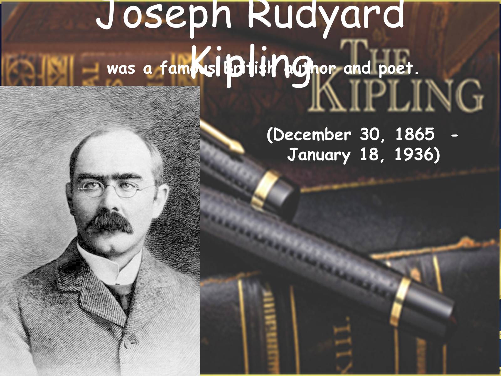 Презентація на тему «Joseph Rudyard Kipling» - Слайд #2