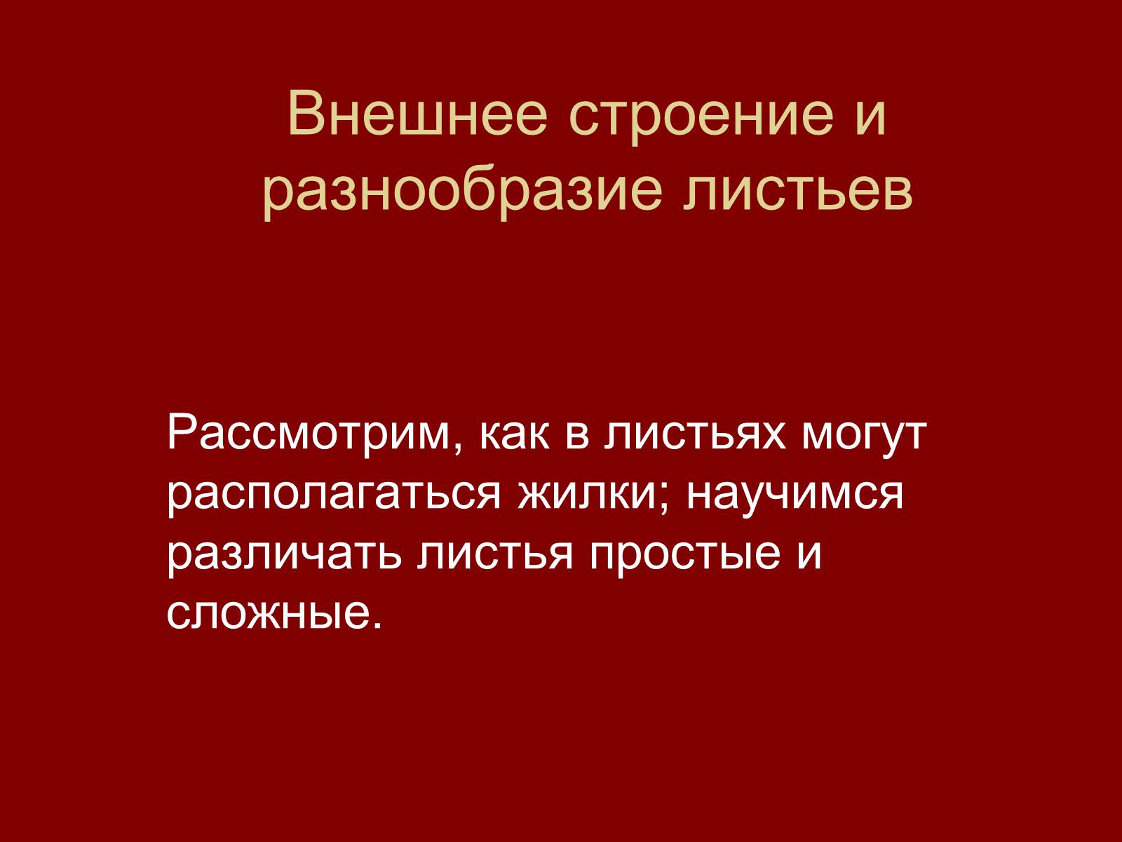 Презентація на тему «Внешнее строение и разнообразие листьев» - Слайд #2