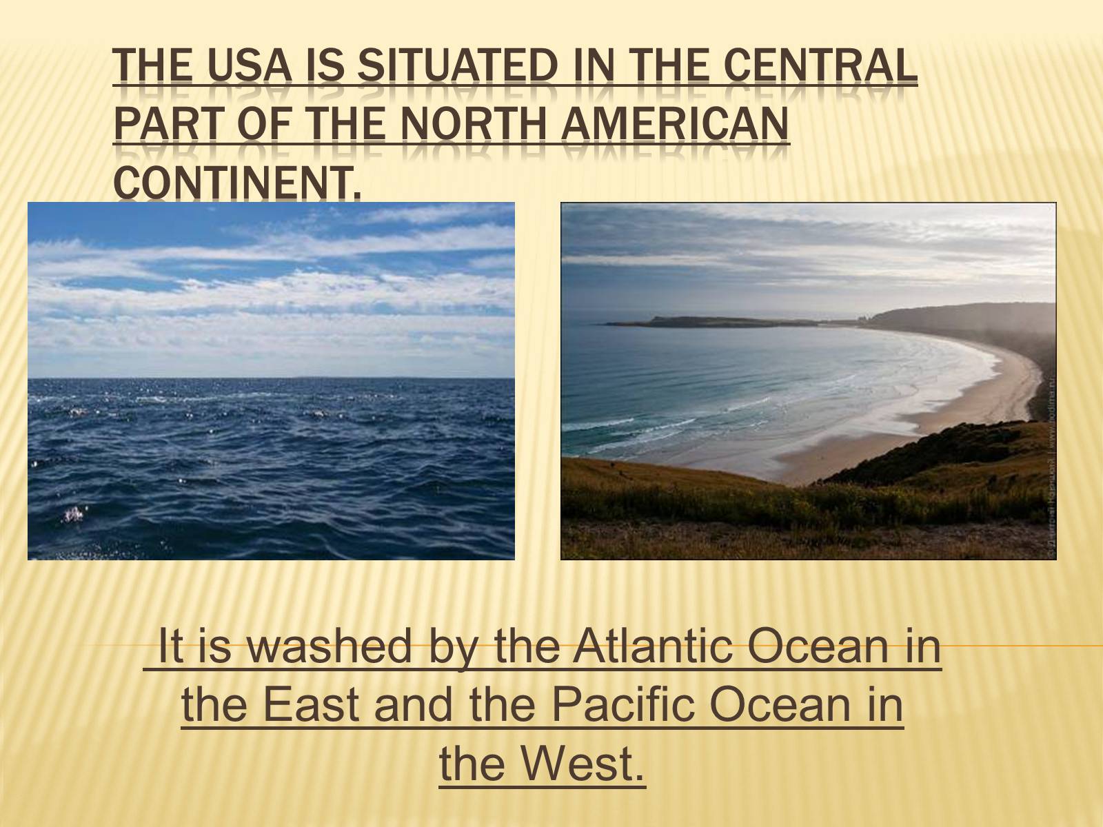 Презентація на тему «Geographical position of the USA» (варіант 1) - Слайд #2