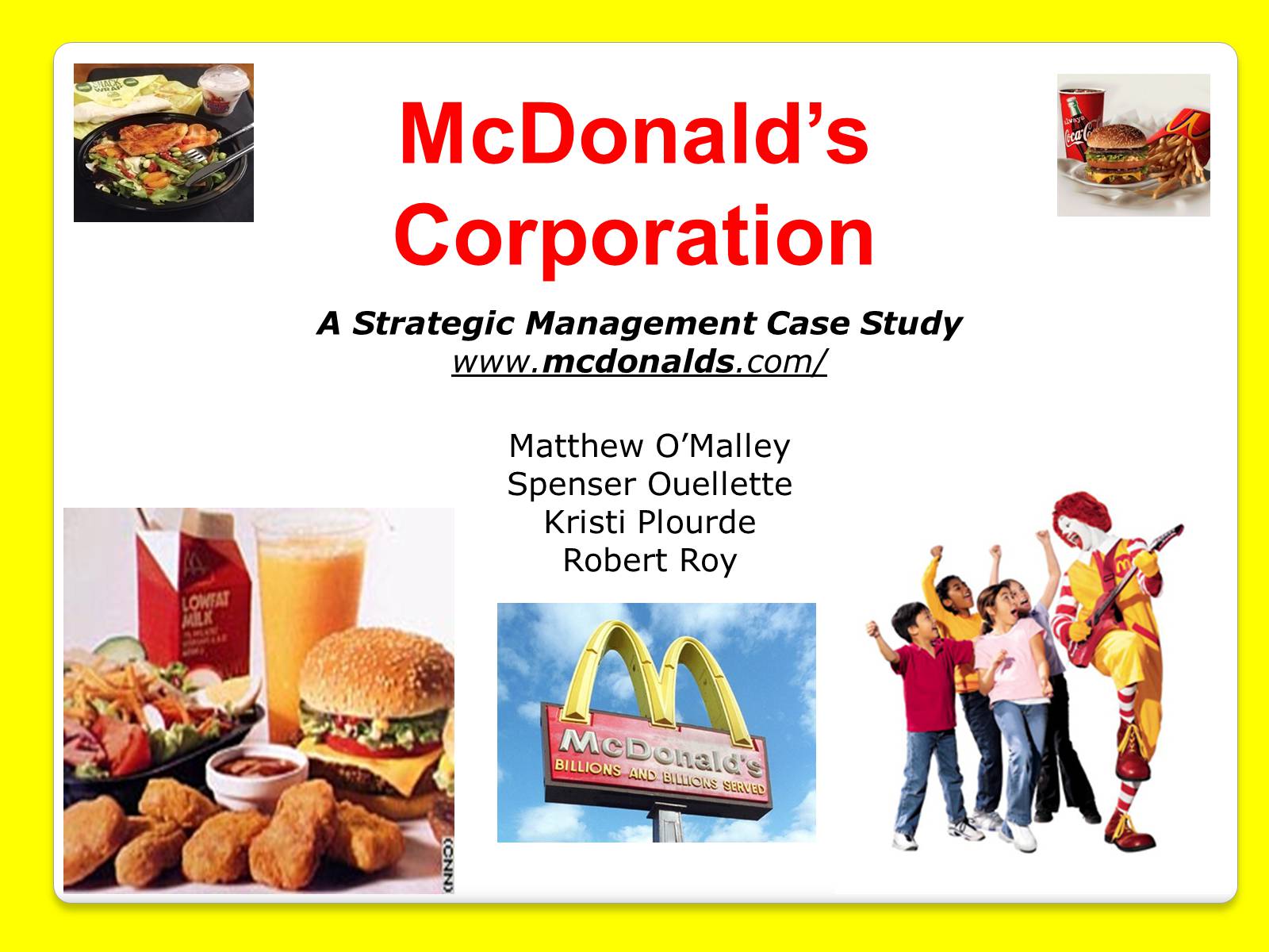 Презентація на тему «McDonald&#8217;s Corporation» - Слайд #1