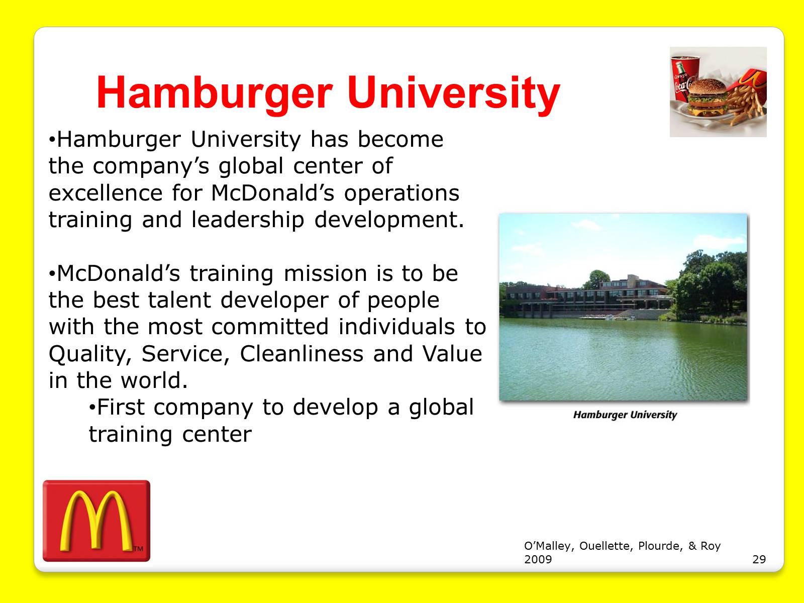 Презентація на тему «McDonald&#8217;s Corporation» - Слайд #29