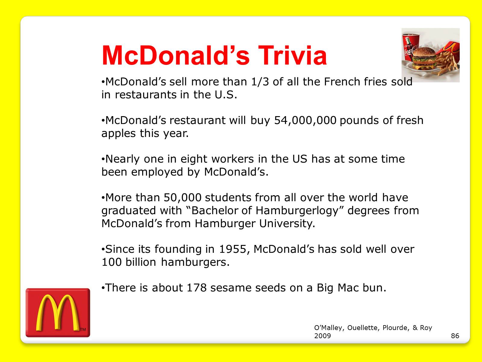 Презентація на тему «McDonald&#8217;s Corporation» - Слайд #86