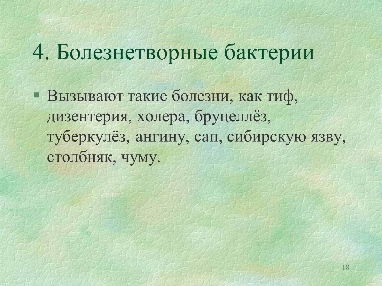 Презентація на тему «Значение бактерий в природе и жизни человека» - Слайд #18