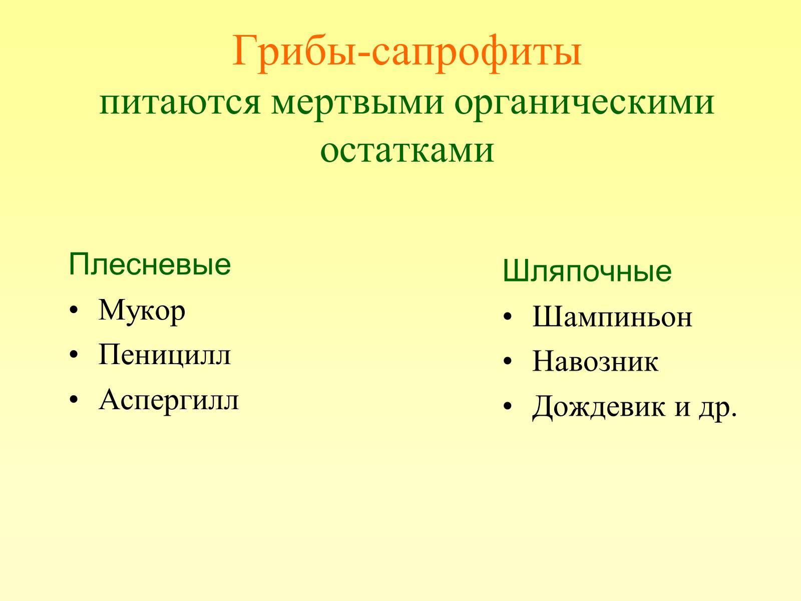 Презентація на тему «РОЛЬ ГРИБОВ В ПРИРОДЕ И ЖИЗНИ ЧЕЛОВЕКА» - Слайд #4